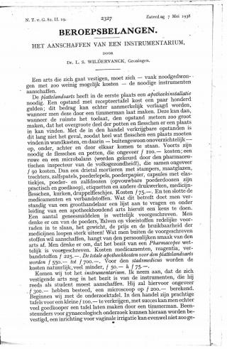 Eerste pagina van het artikel zoals het is gepubliceerd in het tijdschrift