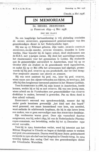 Eerste pagina van het artikel zoals het is gepubliceerd in het tijdschrift