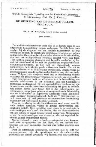 Eerste pagina van het artikel zoals het is gepubliceerd in het tijdschrift