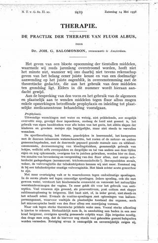 Eerste pagina van het artikel zoals het is gepubliceerd in het tijdschrift