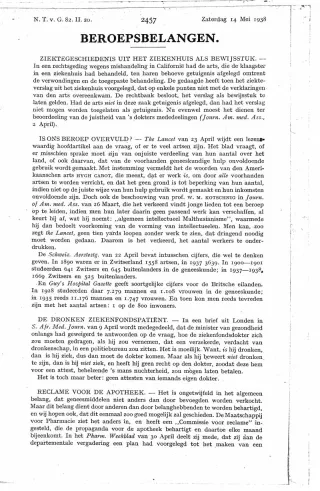 Eerste pagina van het artikel zoals het is gepubliceerd in het tijdschrift