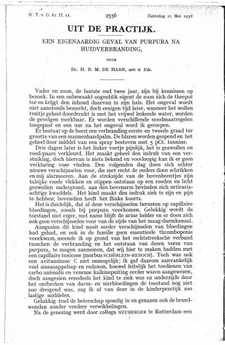 Eerste pagina van het artikel zoals het is gepubliceerd in het tijdschrift