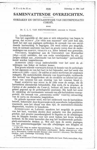 Eerste pagina van het artikel zoals het is gepubliceerd in het tijdschrift