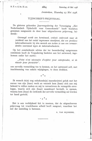 Eerste pagina van het artikel zoals het is gepubliceerd in het tijdschrift