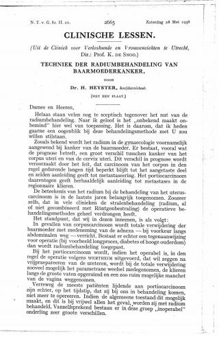 Eerste pagina van het artikel zoals het is gepubliceerd in het tijdschrift