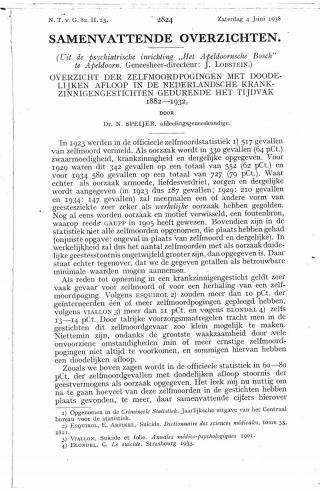 Eerste pagina van het artikel zoals het is gepubliceerd in het tijdschrift