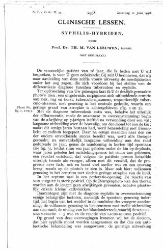 Eerste pagina van het artikel zoals het is gepubliceerd in het tijdschrift