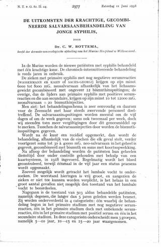 Eerste pagina van het artikel zoals het is gepubliceerd in het tijdschrift