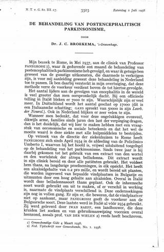 Eerste pagina van het artikel zoals het is gepubliceerd in het tijdschrift