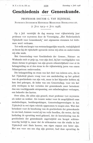 Eerste pagina van het artikel zoals het is gepubliceerd in het tijdschrift