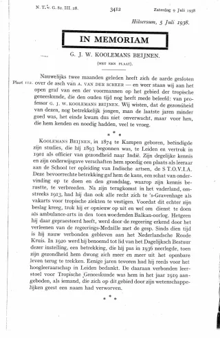 Eerste pagina van het artikel zoals het is gepubliceerd in het tijdschrift