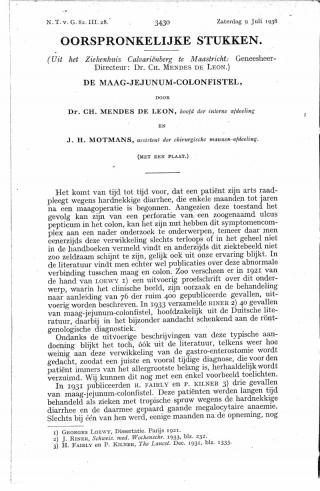 Eerste pagina van het artikel zoals het is gepubliceerd in het tijdschrift