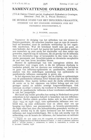 Eerste pagina van het artikel zoals het is gepubliceerd in het tijdschrift