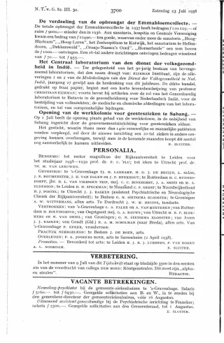 Eerste pagina van het artikel zoals het is gepubliceerd in het tijdschrift