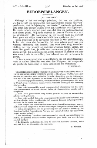 Eerste pagina van het artikel zoals het is gepubliceerd in het tijdschrift