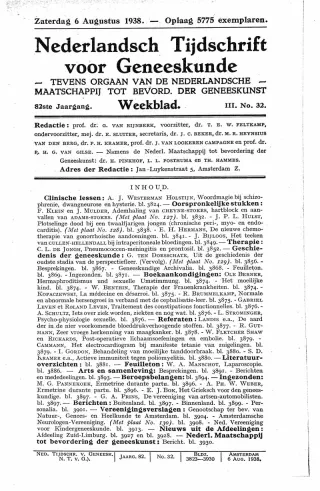 Eerste pagina van het artikel zoals het is gepubliceerd in het tijdschrift