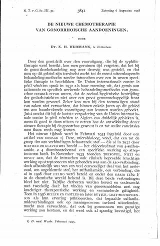 Eerste pagina van het artikel zoals het is gepubliceerd in het tijdschrift