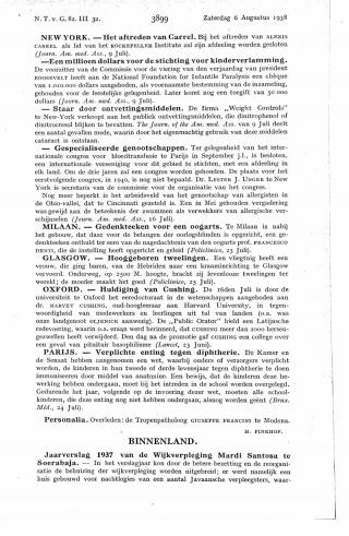 Eerste pagina van het artikel zoals het is gepubliceerd in het tijdschrift