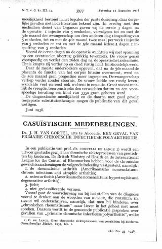 Eerste pagina van het artikel zoals het is gepubliceerd in het tijdschrift