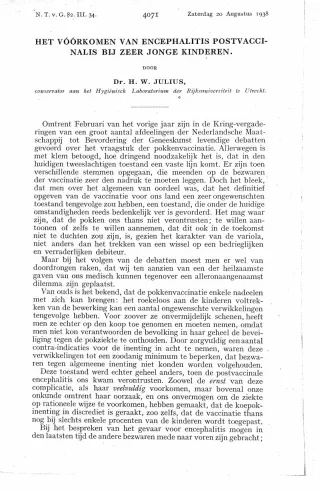 Eerste pagina van het artikel zoals het is gepubliceerd in het tijdschrift