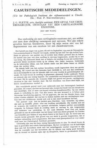 Eerste pagina van het artikel zoals het is gepubliceerd in het tijdschrift