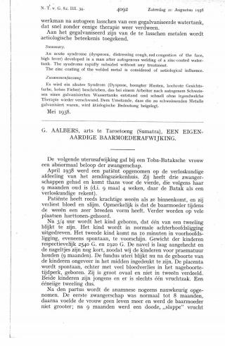 Eerste pagina van het artikel zoals het is gepubliceerd in het tijdschrift