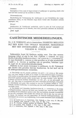 Eerste pagina van het artikel zoals het is gepubliceerd in het tijdschrift