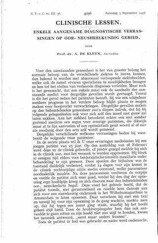 Eerste pagina van het artikel zoals het is gepubliceerd in het tijdschrift