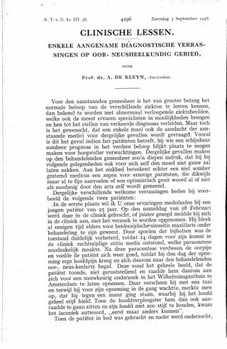 Eerste pagina van het artikel zoals het is gepubliceerd in het tijdschrift