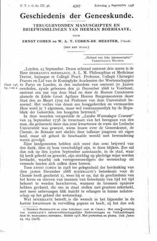 Eerste pagina van het artikel zoals het is gepubliceerd in het tijdschrift