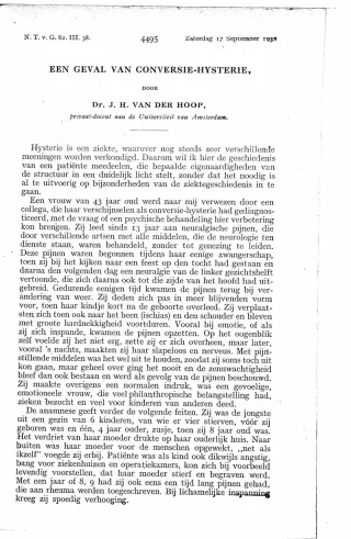 Eerste pagina van het artikel zoals het is gepubliceerd in het tijdschrift