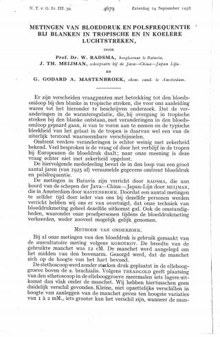 Eerste pagina van het artikel zoals het is gepubliceerd in het tijdschrift