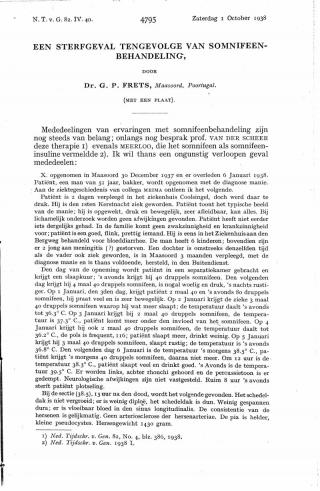 Eerste pagina van het artikel zoals het is gepubliceerd in het tijdschrift