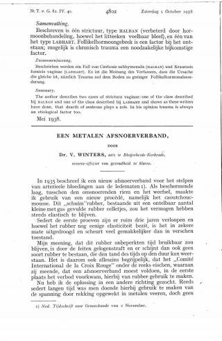 Eerste pagina van het artikel zoals het is gepubliceerd in het tijdschrift