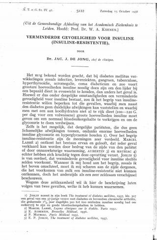 Eerste pagina van het artikel zoals het is gepubliceerd in het tijdschrift