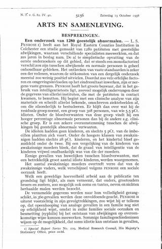 Eerste pagina van het artikel zoals het is gepubliceerd in het tijdschrift