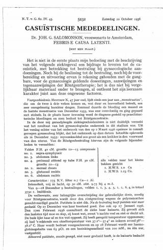 Eerste pagina van het artikel zoals het is gepubliceerd in het tijdschrift