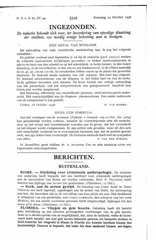 Eerste pagina van het artikel zoals het is gepubliceerd in het tijdschrift