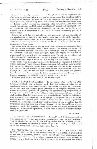Eerste pagina van het artikel zoals het is gepubliceerd in het tijdschrift