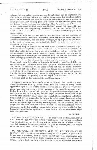 Eerste pagina van het artikel zoals het is gepubliceerd in het tijdschrift