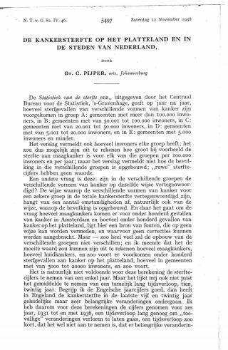 Eerste pagina van het artikel zoals het is gepubliceerd in het tijdschrift