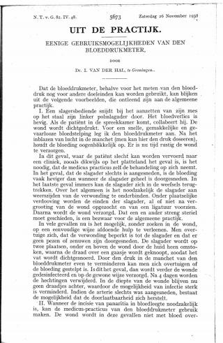 Eerste pagina van het artikel zoals het is gepubliceerd in het tijdschrift