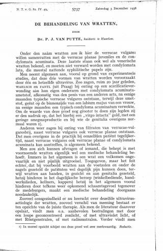 Eerste pagina van het artikel zoals het is gepubliceerd in het tijdschrift