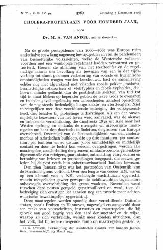 Eerste pagina van het artikel zoals het is gepubliceerd in het tijdschrift