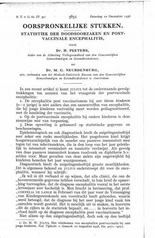 Eerste pagina van het artikel zoals het is gepubliceerd in het tijdschrift