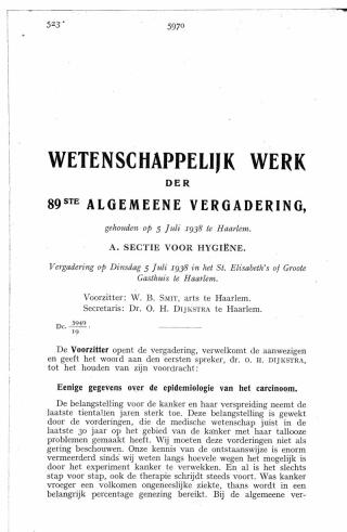 Eerste pagina van het artikel zoals het is gepubliceerd in het tijdschrift