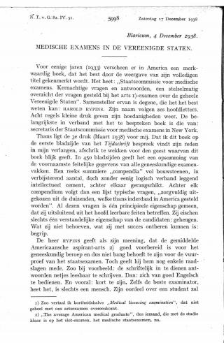 Eerste pagina van het artikel zoals het is gepubliceerd in het tijdschrift