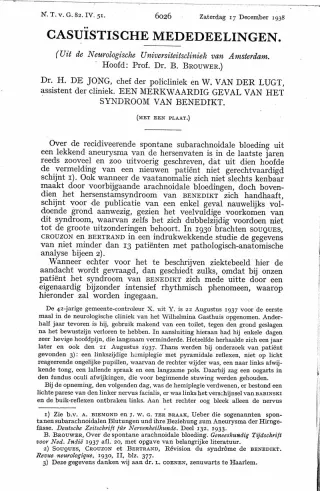 Eerste pagina van het artikel zoals het is gepubliceerd in het tijdschrift