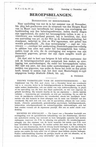 Eerste pagina van het artikel zoals het is gepubliceerd in het tijdschrift