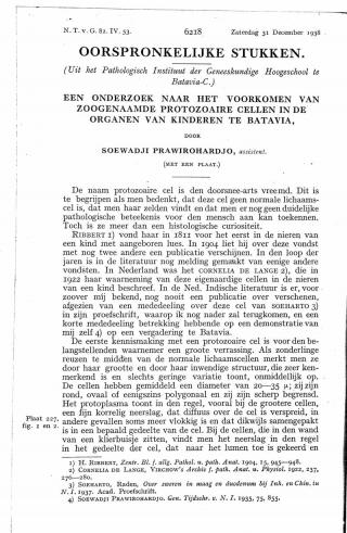 Eerste pagina van het artikel zoals het is gepubliceerd in het tijdschrift